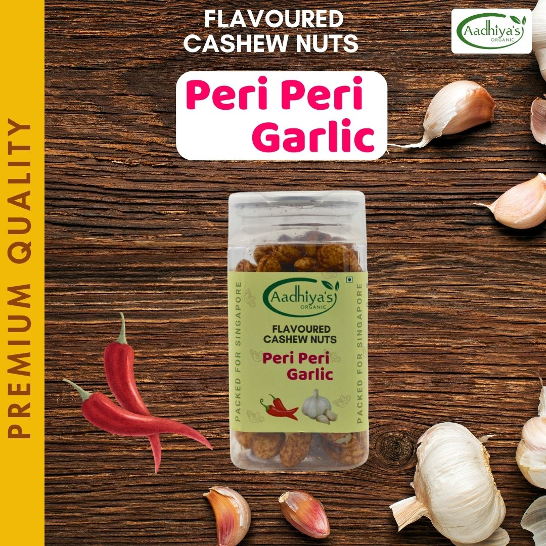 Peri Peri Garlic Premium Cashew Nuts 100g